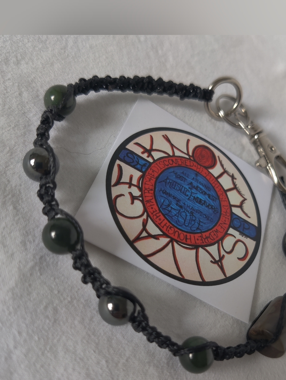 Knotwork & Stone Kitchy Keychain